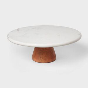 Project 62 - Marble and Wood Cake Stand - Project 62 Gray